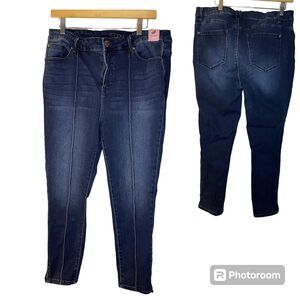 Curve Appeal Jeans Women 14 High Rise Ab Solution Slimming Shaping Skinny Jeans